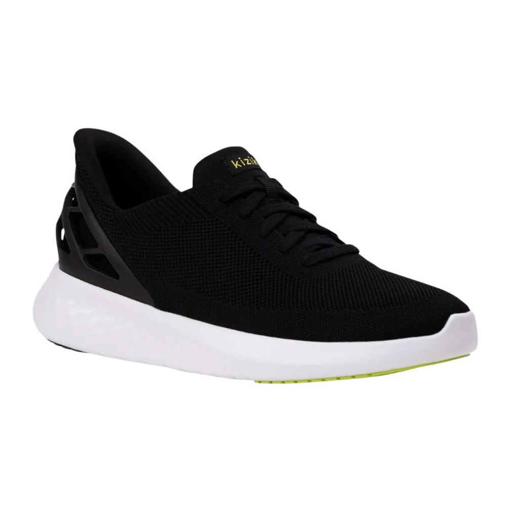 Kizik Athens‎ Sneakers Womens 9 Mens 7.5 Wide Black Hands Free Athletic Shoes
